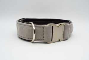 Hundehalsband Aus Leder Mit Strass – Himmelblau, Verstellbar 25-31 Cm, 14 Mm Breit, Gepolstert