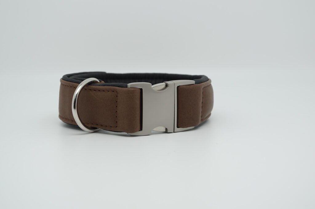 Hundehalsband Aus Baumwolle, Verstellbar (Größe M: 35,6-48,3 Cm, 1,9 Cm Breit) - Mit Sicherheitsschnalle